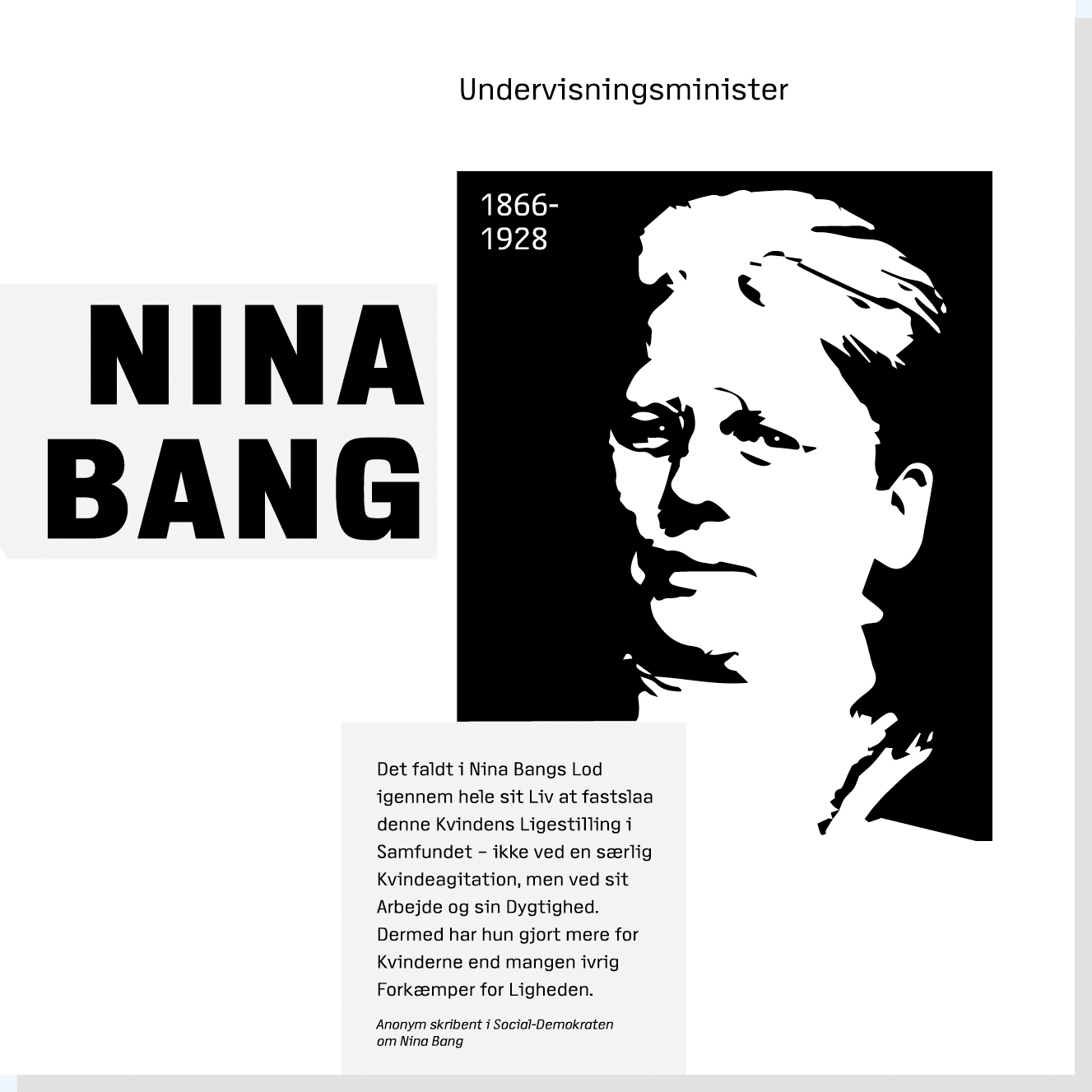Nina Bang er en af Rysensteens 22 udvalgte danske dannelsespersoner